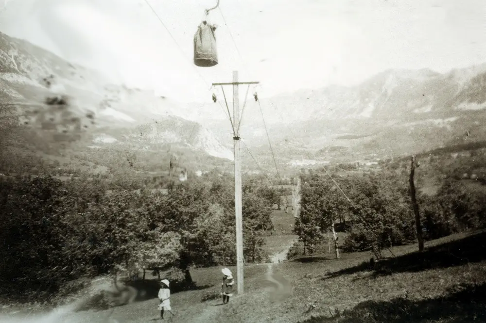 Trasa žičnice med Gradiščem in Slokarji